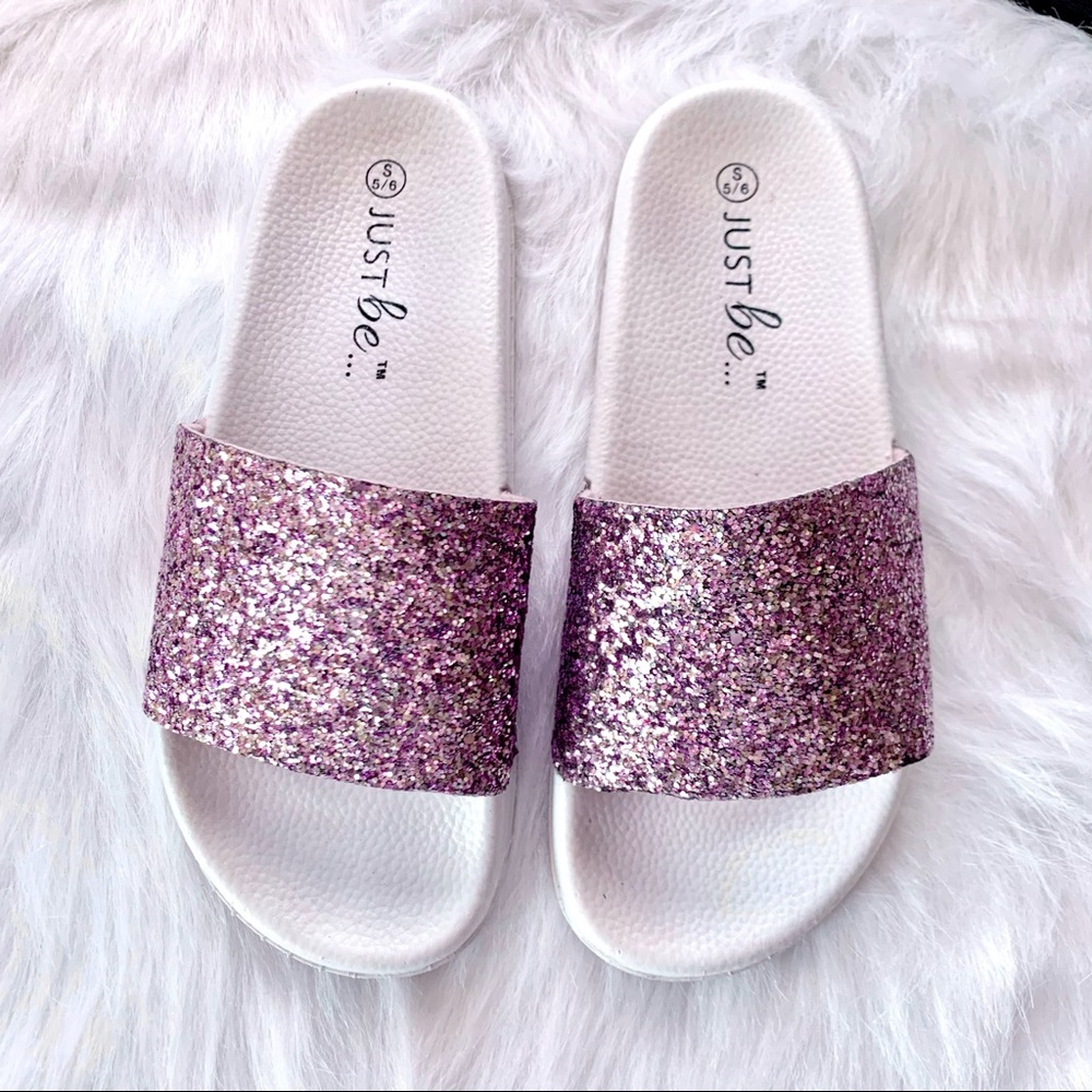 Pink Shimmer Slides - Picture 3 of 5